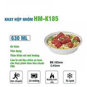 Mua Khay giấy bạc nướng lót nồi chiên không dầu dung tích 630ml HM - K185