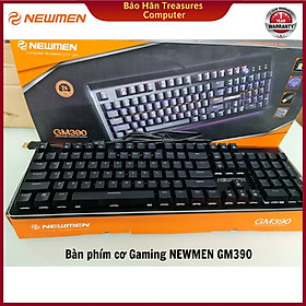 Bàn phím cơ Newmen GM390 ( Blue Swicth/Led RGB/màu đen) - Hàng Chính Hãng