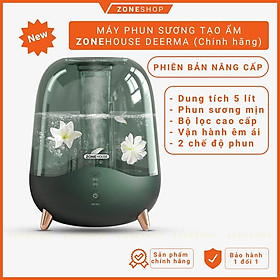 Máy xông tinh dầu tạo ẩm cao cấp ZONEHOUSE Chính hãng dung tích 5 lít, máy phun sương màng lọc ion