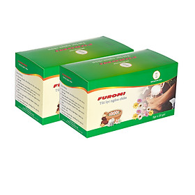 Combo 02 hộp Thảo Dược hỗ trợ điều trị đau khớp, mất ngủ, gout, khử mùi hôi chân, Người lạnh chân tay, buồn buốt, tê cứng, Người hay mệt mỏi, đau đầu, stress, mất ngủ - Ngâm chân Furomi (gói 5g)
