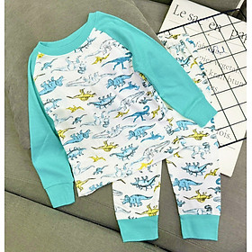 Đồ bộ bé trai, bộ ngủ dài tay cho bé trai size 8-25KG chất thun cotton mềm mịn mát