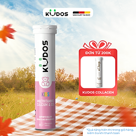 Thực phẩm bảo vệ sức khỏe KUDOS KIDS MULTIVITAMINS PLUS CALCIUM & D3 (20 viên/tuýp)