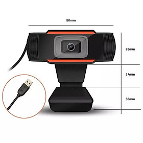 Webcam có mic chuyên dùng cho học online, phù hợp với học sinh, sinh viên, văn phòng, phân giải HD720 dành cho PC