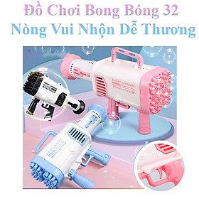 Mua Combo 2 Đồ Chơi Bắn Bong Bóng 32 Nòng Vui Nhộn Kèm Lọ Xà Phòng