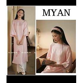 Áo dài xưa - Áo dài gấm may - lụa gấm cao cấp