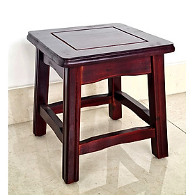 Mua Ghế Đôn Gỗ Mặt Vuông Cao 30.5cm  Ghế Cafe Phố Chạy Chỉ Tinh Tế - Hàng VN Xuất Khẩu