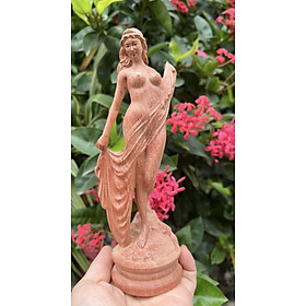 Mua Tượng cô gái thiếu nữ bằng gỗ hương đá kt cao 20×7×7cm