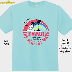 HAWAII, mã G65. Hãy tỏa sáng như kim cương, qua chiếc áo thun Goking siêu hot cho nam nữ trẻ em, áo phông cặp đôi, gia đình, đội nhóm