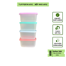 Mua Bộ HộpTupperware Bảo Quản Thực Phẩm Cubix Mini Rectangular (4 Hộp) - Hàng Chính Hãng
