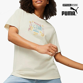 Puma - áo thun nữ tay ngắn downtown relaxed graphic 535743-99