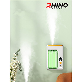 Máy phun sương tinh dầu Rhino H601 tạo ẩm 5 chế độ, tích điện, nhỏ gọn, dán tường - Hàng chính hãng