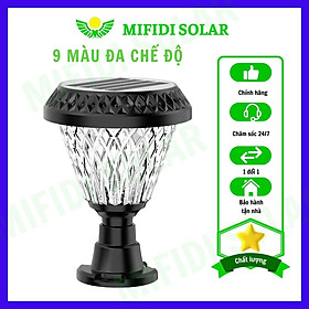 Mua Đèn Trụ Hành Lang Dạng Tròn MIFIDI Năng Lượng Mặt Trời Với Remote Điều Khiển Thay Đổi 9 Chế Độ Màu DTHLDS