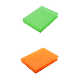 2Pack 2.5"SATA Hard Drive HDD SSD Enclosure Disk Case Storage Box