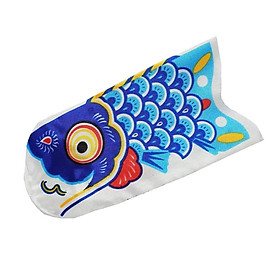 2-7pack Japanese Decorative Windsock Carp Flag Koi Nobori Sailfish 15cm Blue