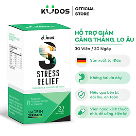 Viên Nang Thực phẩm bảo vệ sức khỏe KUDOS STRESS RELIEF (Hộp 30 Viên)