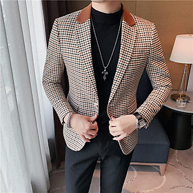 Áo Vest nam chất liệu Polyester được làm từ chất vải Caro Dày dặn trẻ trung phong cách lịch lãm H68