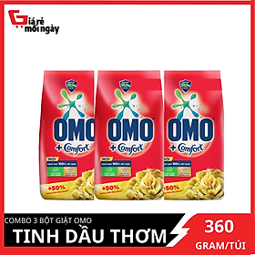 Combo 3 Bột giặt OMO Tinh dầu thơm 360g