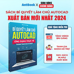 Sách Autocad Xuất Bản Chính Hãng Ứng Dụng Thực Tế, In Màu,Tặng Kèm Video Hướng Dẫn - Thanh Nhã