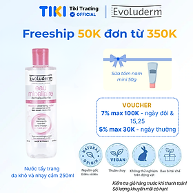 Nước tẩy trang Evoluderm Micellar Cleansing Water 250ml
