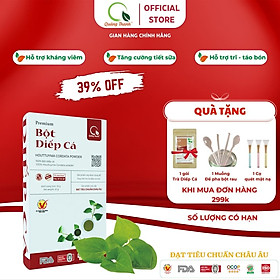 [CHÍNH HÃNG] Bột Diếp Cá Sấy Lạnh Nguyên Chất  - Giảm mở, giảm cân, kháng viêm, hỗ trợ trĩ, táo bón - Hộp 30g