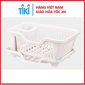 Mua Rổ úp chén bát tiện ích Việt Nhật 44x27.5x17 (cm) - Hàng chính hãng