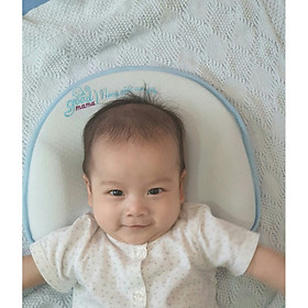 Gối chống méo đầu, bẹp đầu Goodmama cho bé, với cấu tạo bọt biển mềm mịn, thoáng mát