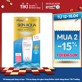 Gel Chống Nắng Dưỡng Da Trắng Mượt Sunplay Skin Aqua Silky White Gel SPF 50 PA+++ (30g)