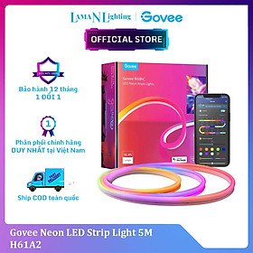 Dây Đèn LED RGBIC tạo hình dán tường Govee Neon LED Strip Light H61A0 (3M) | Hiệu ứng nhấp nháy, chạy đuổi mượt mà