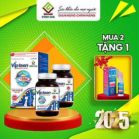 Viên Uống  Hỗ trợ Tăng Chiều Cao Vipteen Vinh Gia, Giúp Thể Lực Tốt Cho Trẻ 9 -18 Tuổi (LỌ/ 60v)