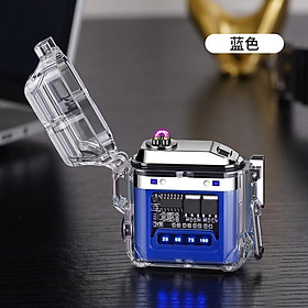Mua Quẹt Điện Plasma Tích Hợp Đèn Pin 3 Chế Độ Siêu Sáng - Vỏ Trong Suốt Chống Gió  Chống Nước - Hàng nhập khẩu