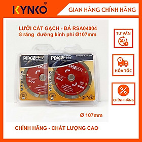 LƯỠI CẮT GẠCH - ĐÁ RSA04004 8 răng đường kính phi 107mm chuyên cắt gạch