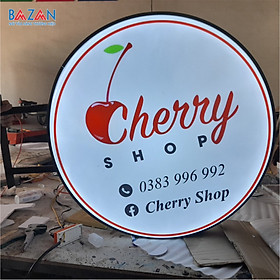 Mua Hộp đèn quảng cáo mica hút nổi - Tròn + In dán decal (Nội dung theo yêu cầu)