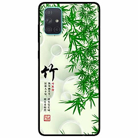 Ốp lưng dành cho Samsung A71 mẫu Thư Pháp Lá Tre