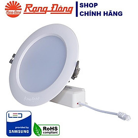 Đèn LED âm trần 5W Rạng Đông - Khoét lỗ 90mm, Vỏ nhôm đúc, cánh tản nhiệt