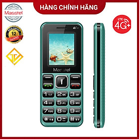 Điện thoại Masstel izi 16 4G(LTE) , Bàn phím nổi, FM không dây - Hàng chính hãng