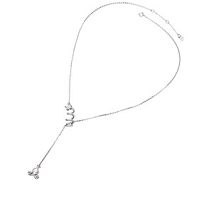 Dây Cổ Bạc Đính Đá Disney|PNJ Cinderella NHXMW000007