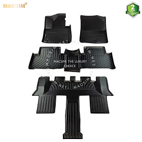 Thảm lót sàn xe ô tô Kia Sorento 2021+ (3 hàng ghế)Nhãn hiệu Macsim chất liệu nhựa TPE cao cấp màu đen
