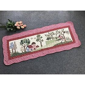 Mua Thảm dài - ngôi nhà hồng  viền hồng - TDA032