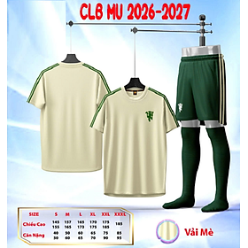 Bộ Quần Áo Bóng Đá Người Lớn - MU 2026 ( Vải Mè )