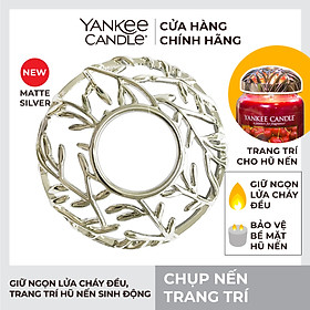 Chụp nến trang trí Yankee Candle - Matte Silver