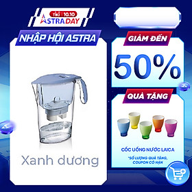 Bình lọc nước Laica J11AA thiết kế tinh tế, giảm độ cứng của nước, loại bỏ chất tồn dư trong nước