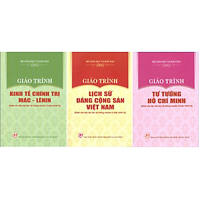 Hình ảnh Combo 3 cuốn Giáo Trình Kinh Tế Chính Trị Mác – Lênin + Giáo Trình Lịch Sử Đảng Cộng Sản Việt Nam + Giáo Trình Tư Tưởng Hồ Chí Minh (Dành Cho Bậc Đại Học Hệ Không Chuyên Lý Luận Chính Trị) - Bộ mới năm 2021