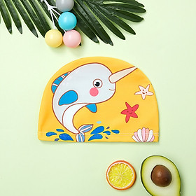 Nón bơi vải trẻ em co giãn đàn hồi nhiều mẫu hoạt hình Sportslink