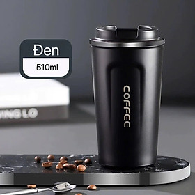 Cốc Giữ Nhiệt Coffeeholic Inox 304 Dung Tích 510ml Cao Cấp Kiểu Dáng Hàn Quốc Cầm Tay Sang Trọng- Hàng Chính Hãng