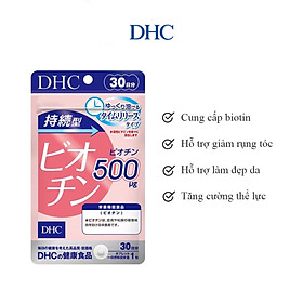 Hình ảnh Viên Uống Mọc Tóc Biotin DHC Nhật Bản 30 Ngày