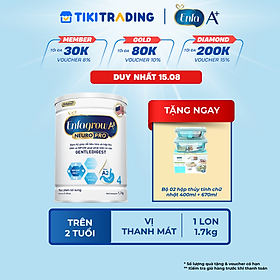Sữa bột Enfagrow A2 Neuropro 4 1.7kg giúp dễ tiêu hóa, hấp thu dành cho trẻ 3-6 tuổi