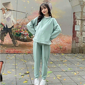 Bộ Bầu Thể Thao Mùa Đông Dài Tay Trẻ Trung