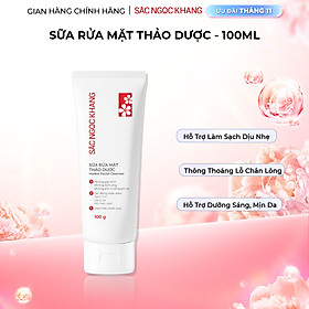 Sữa rửa mặt Thảo Dược Sắc Ngọc Khang 100g  Sạch Mịn, Sáng Da, Mờ Nám Sạm