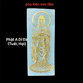 Miếng Dán Phật A Di Đà Cho Tuổi Tuất, Hợi, kích thước: 8 x 3 cm - SP006163