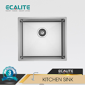 Chậu rửa chén 1 ngăn Ecalite ESL-5843DL - Inox 304 - Lắp nổi hoặc lắp âm - Hàng chính hãng